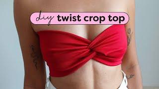 DIY Twist Crop Top Tutorial  FREE Sewing Pattern!