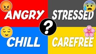 Which Type of Person Are You... Angry, Stressed, Chill or Carefree? 