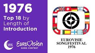 All Eurovision 1976 Song Intros Sorted by Length