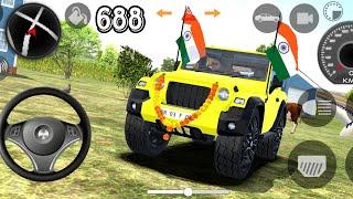 GAMING LIVE STREAM  INDIAN MODIFIED DRIVING 3D 688 THAR  INDIAN CARS SIMULATOR 3D