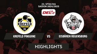 DEL2: Krefeld Pinguine vs. Eisbären Regensburg I Highlights - 22. Spieltag | SDTV Eishockey