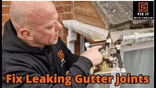 How to fix a leaking gutter - Simple DIY fix!