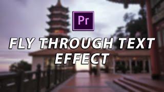 3D Text Effect in Adobe Premiere Pro | Fly Through Effect | 2 Minutes | 3D Text Premiere Pro