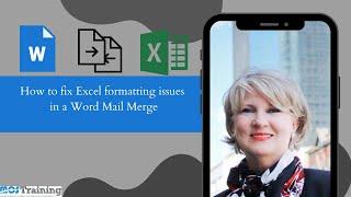 How to fix Excel formatting issues within a Word Mail Merge