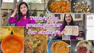 Today's vlog premix powder for instant chutney's @Reshma Rio Talks