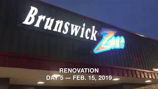 Brunswick Zone Roswell -- Renovation Day 5 (Friday, Feb. 15, 2019)