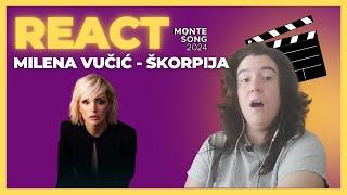 #MONTESONG2024  | Blind reaction to 'Škorpija' - Milena Vučić