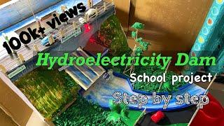Hydroelectric Dam model #science #school projects #hydropower #greenenergy
