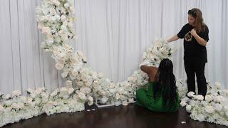 AMAZING SEMI-DIY FLORAL WEDDING ARCH OR BACKDROP| EVENT PLANNING| LIVING LUXURIOUSLY FOR LESS