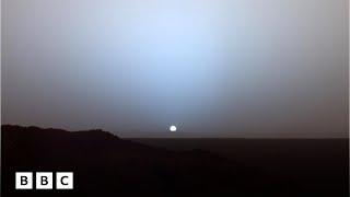 Why sunsets on Mars are tinted blue | BBC Global