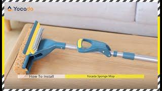 Yocada sponge mop installation video