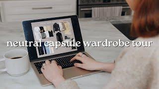 minimalist capsule wardrobe tour  | project 333 & simple living