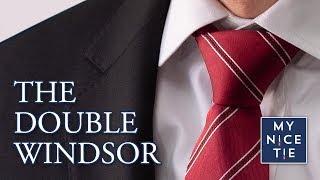 How to Tie a Tie: Double Windsor Knot (MIRRORED & SLOW FOR BEGINNERS) The Only Knot You Need to Know