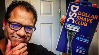 New Dollar Shave Club DSC 4 Blade Razor Shave — average guy tested #APPROVED