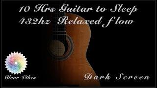  Acoustic guitar. Universal 432hz frequency, dark screen