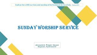 Sunday Worship Service | Bro. Ravi Ranjan | 14-07-2024 | JPH Nagaram