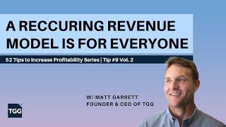 A Recurring Revenue Model is for Everyone