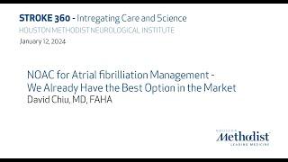 NOAC for Atrial fibrilliation Management - We Already Have the Best Option in the Market