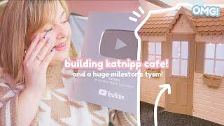 STUDIO VLOG  BUILDING THE KATNIPP CAFE OMG! & A HUGE MILESTONE (Thank you so much)