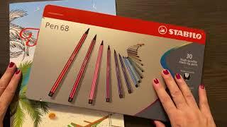 Mini Coloring Haul - Stabilo 68 pens and a Coloring Book