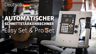 Easy Set & Pro Set - automatischer Schnittstärkenrechner | LOGOSOL