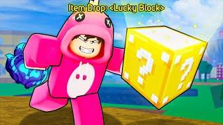 I Hacked LUCKY BLOCKS into Blox Fruits...