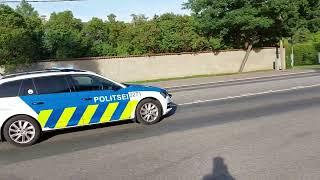 Eesti politsei auto alarmsõidus / Estonia police car responding