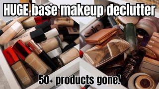 Face Makeup Declutter 2024 | Foundations, Primers, Powders, and Concealers