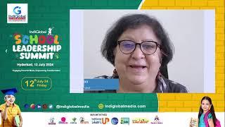 Special Message | Anjali Razdan | IndiGlobal School Leadership Summit 2024