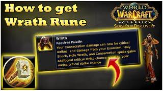 How to get Wrath Rune for Paladin [WoW SoD]