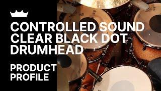 Controlled Sound Clear Black Dot Drumhead | Remo