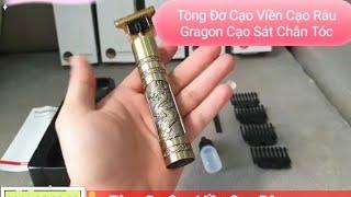 Tông Đơ Cạo Viền Cắt Tóc Cạo Râu Lưỡi Thép Siêu Bén Gragon T9 Cho Thợ Barber.