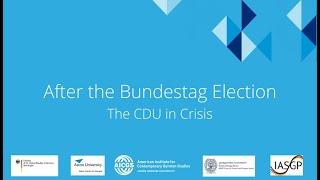 After the Bundestag Election: The CDU in Crisis