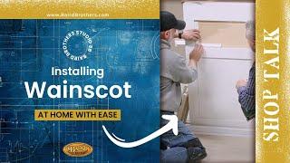 DIY Install for Wainscot Accent Wall Mouldings (Shop Talk)