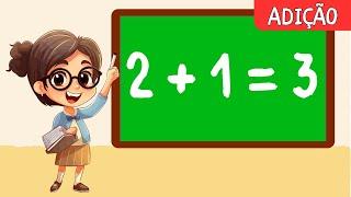 Como aprender a fazer contas | Matemática para crianças | Problemas de adição simples | Continhas