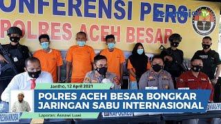 Polres Aceh Besar Bongkar Jaringan Sabu Internasional, Empat Tersangka Dibekuk