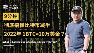 9分钟彻底搞懂比特币减半｜2022年1BTC=10万美金？｜Bitcoin halving explained, would the price hit $100,000 by 2022? | 王一石