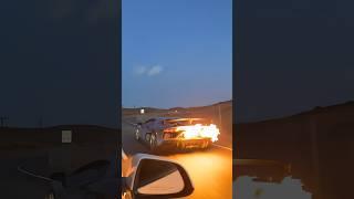 Fire on Lamborghini  #racing #cars #lamborghini #fire #shorts #ford #ferrari #rap #viralvideo