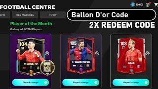 FREE 2x REDEEM CODE TOTW RONALDO!! PLAYER OF THE MONTH & EXTRA TIME UPDATE FC MOBILE 25!