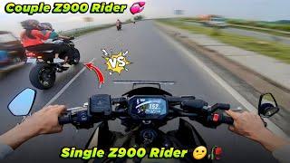 Couple Z900 Rider Vs Single Z900 Rider | Z900 vs Z900