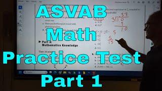 ASVAB Mathematical Knowledge Practice Exam Part 1