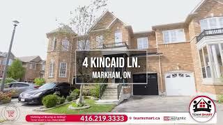 𝐅𝐎𝐑 𝐒𝐀𝐋𝐄 - 4 Kincaid Lane, Markham, ON  | ️ Markham Rd & Denison St