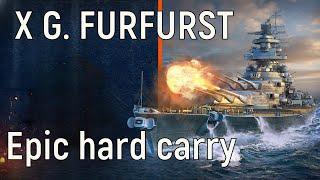 World of Warships - X Grosser Kurfürst Replay, an epic hard carry