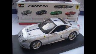 Bburago 1:18 Ferrari California Coupe Zilver 70 jaar Ferrari modelauto schaalmodel miniatuur