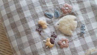 SUB) Hand Embroidery | Kind You | Comfortable Embroidery Working Video | Healing Relaxing ASMR