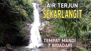 Air terjun Sekarlangit tempat mandi 7 Bidadari yang di intip Joko Tarub.