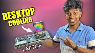 Installing DESKTOP FAN On Gaming Laptop 2024 | Cooling Modification Laptop