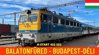 Cab Ride Balatonfüred  - Budapest Déli (MÁV Lines 29 & 30a, Hungary) train driver's view in 4K