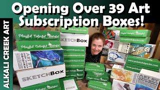 SO MANY Art Subscription Boxes - all in one video!