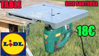 LIDL table de scie sauteuse PARKSIDE PSST A1 guide de coupe courbes JIGSAW TABLE STICHSÄGETISCH